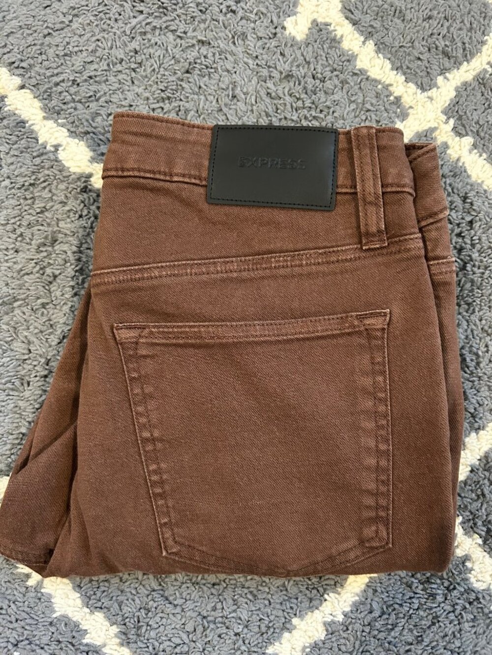 Express Men's Skinny Jeans 30x32 Brown NWT